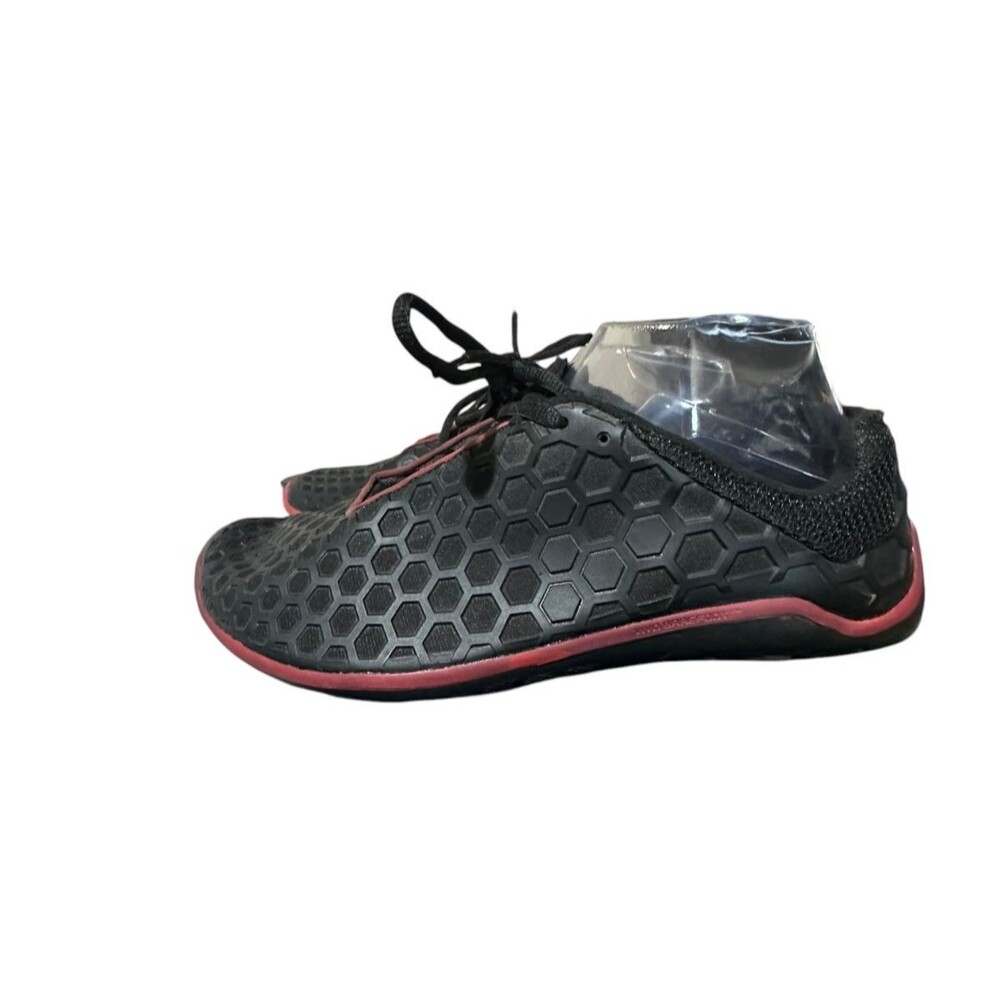 Vivobarefoot Terra Plana Womens Minimalist Running Shoes Black Red Size 41 US 10